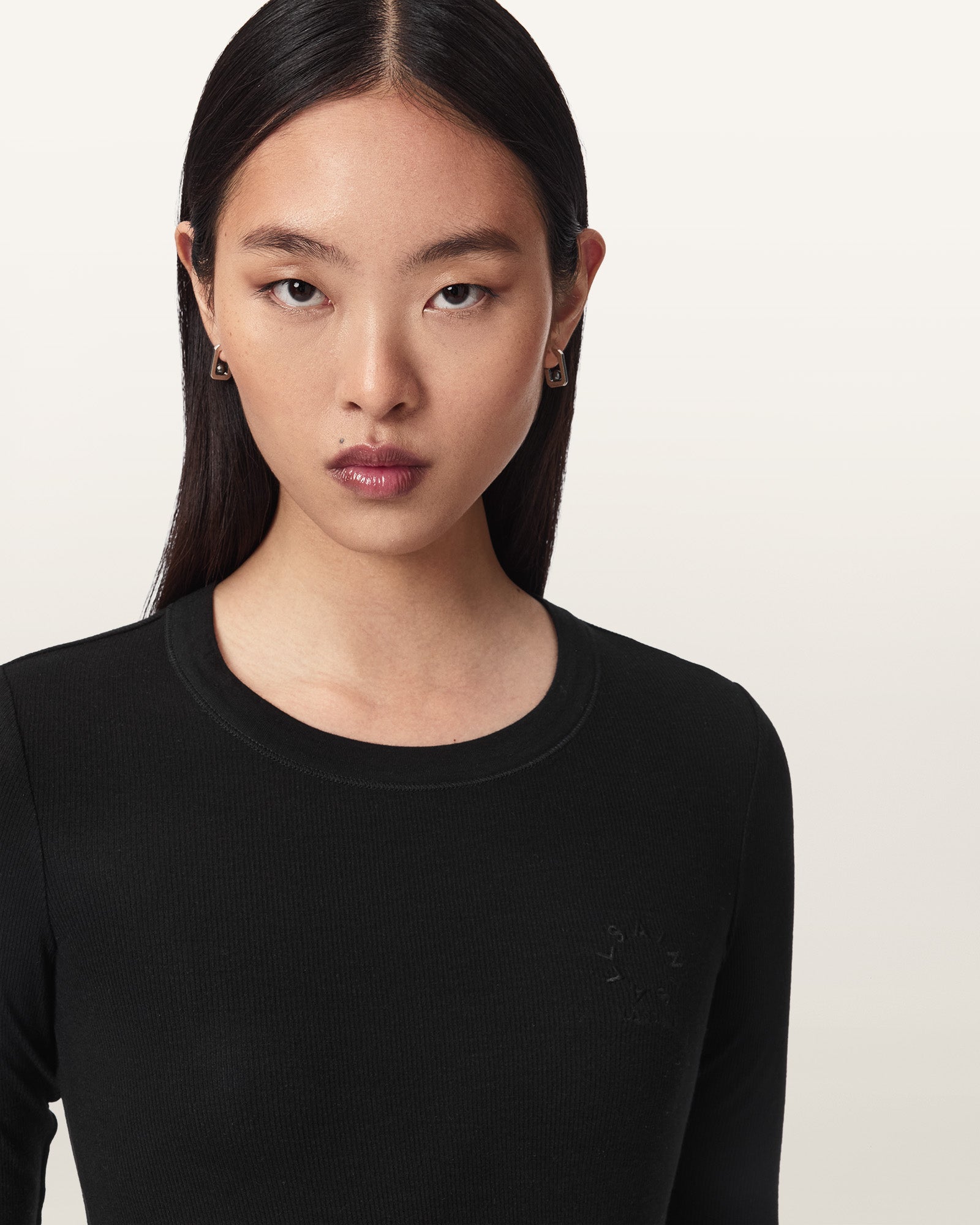 Black Color Rina Haven LS Tee from AllSaints