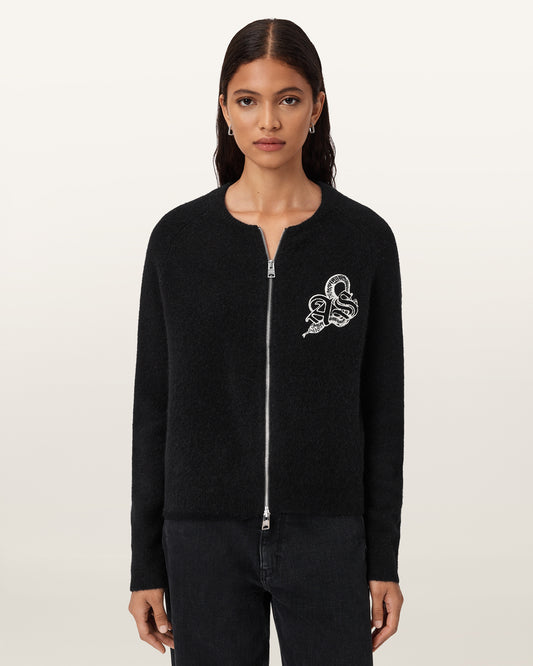 Black Color Jaqueline AS Bomber from AllSaints
