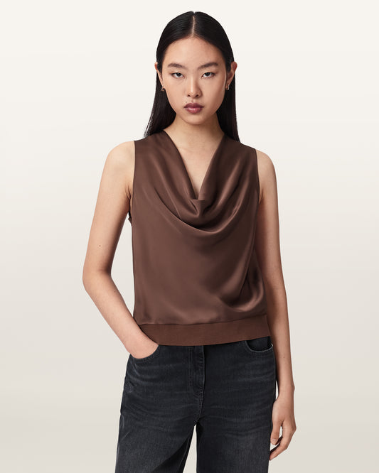 PENNY BROWN Color Zoey Cowl Knitted Top from AllSaints