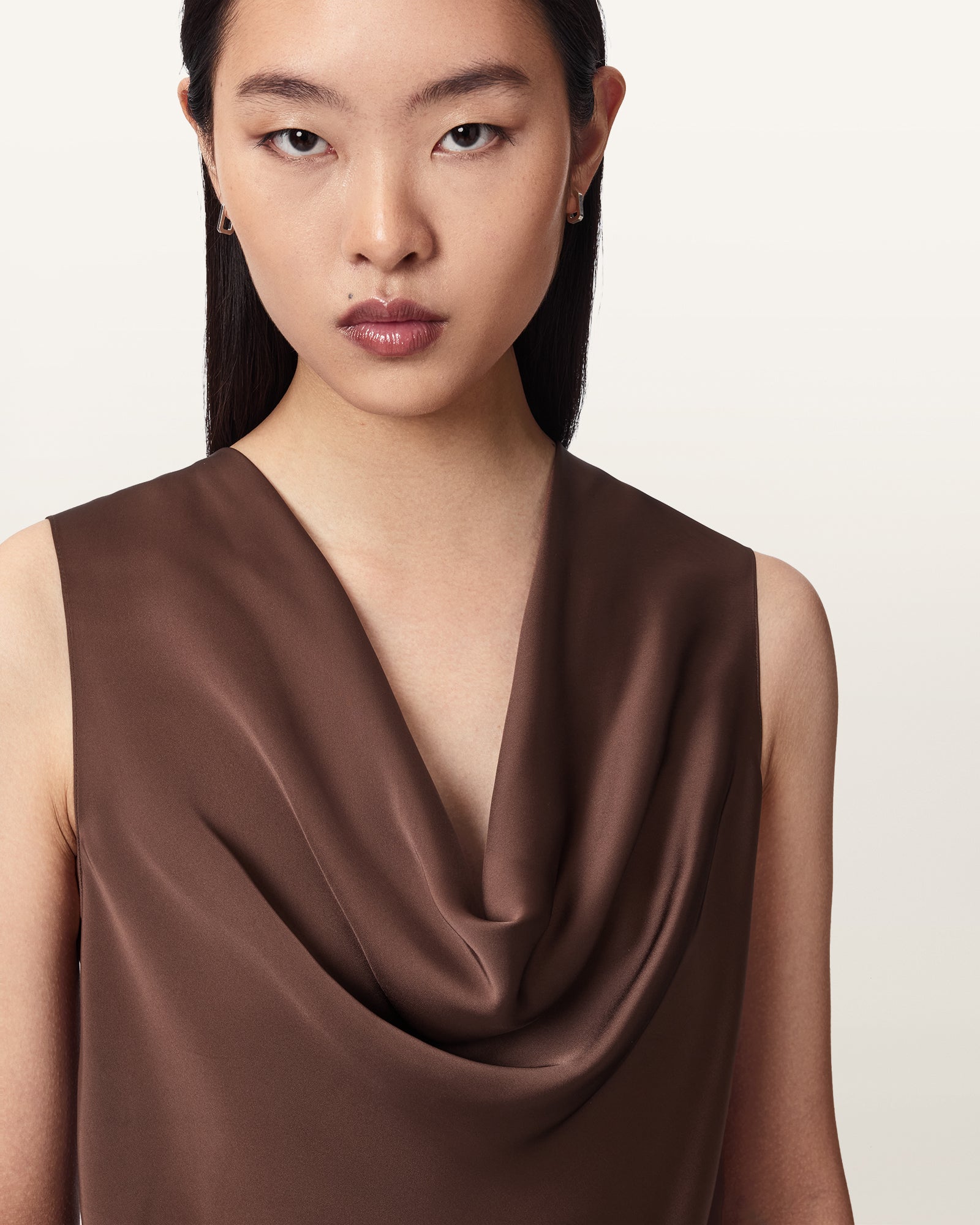 PENNY BROWN Color Zoey Cowl Knitted Top from AllSaints