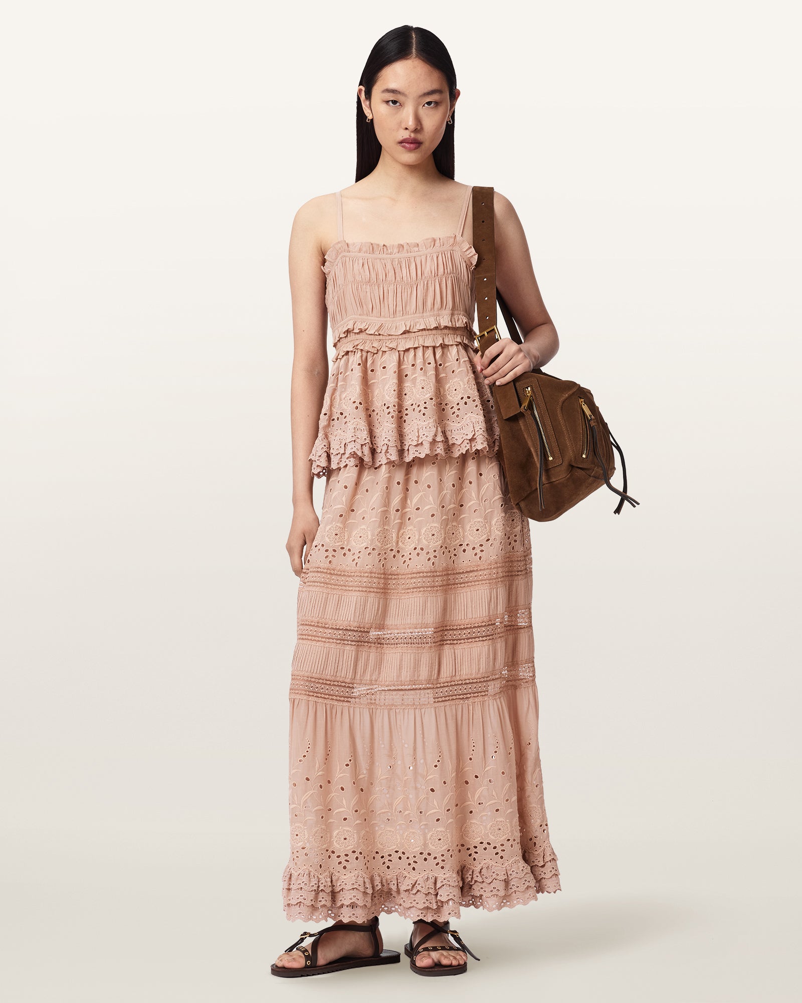 PLASTER PINK Color Camille Top from AllSaints