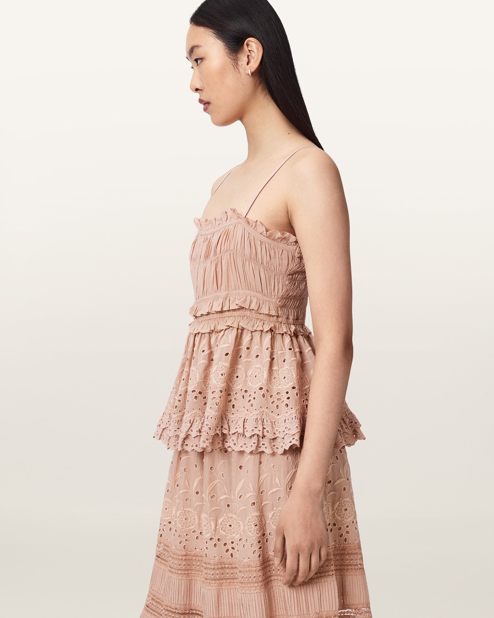 PLASTER PINK Color Camille Top from AllSaints