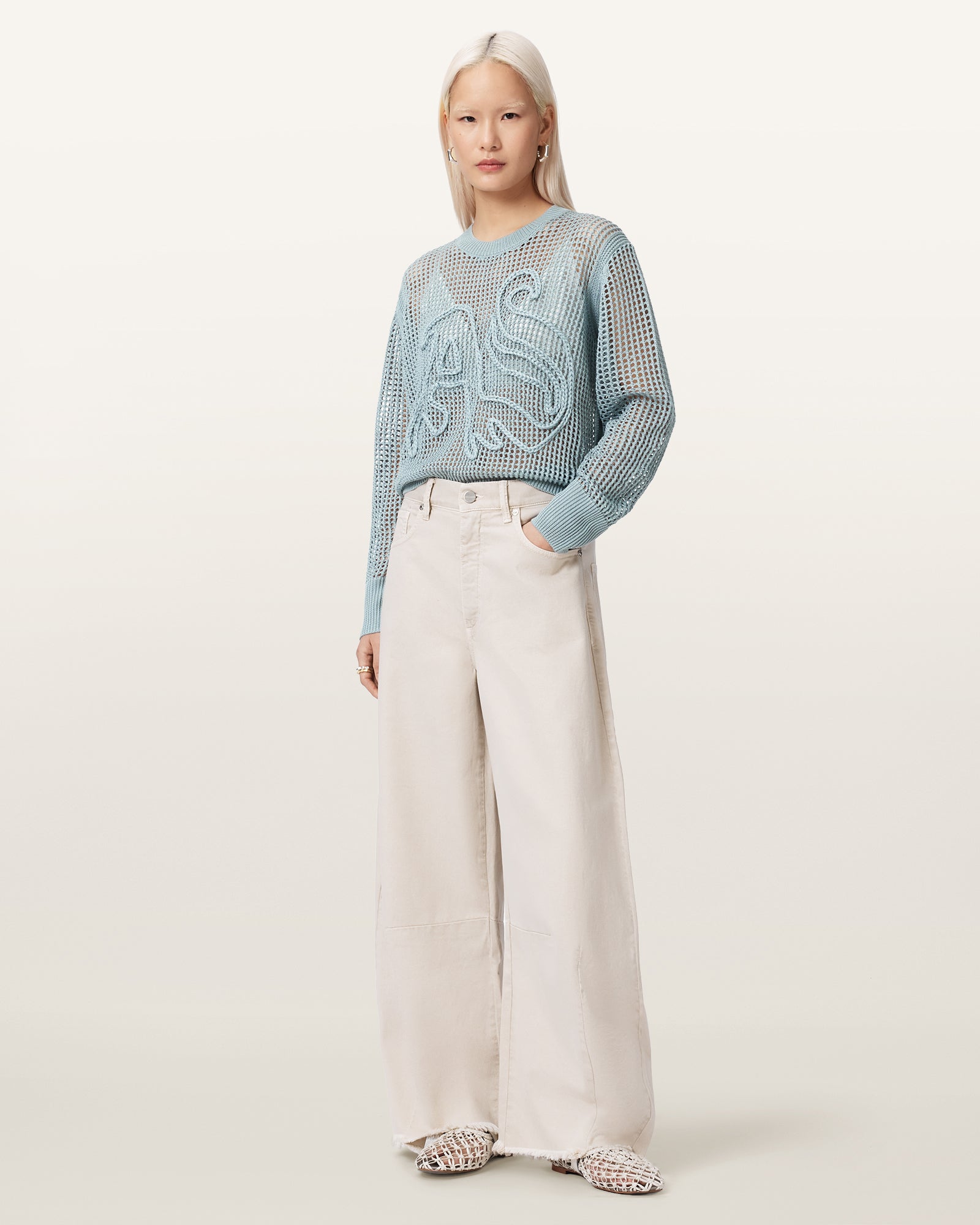 QUARRY BLUE Color Raelyn Jumper from AllSaints