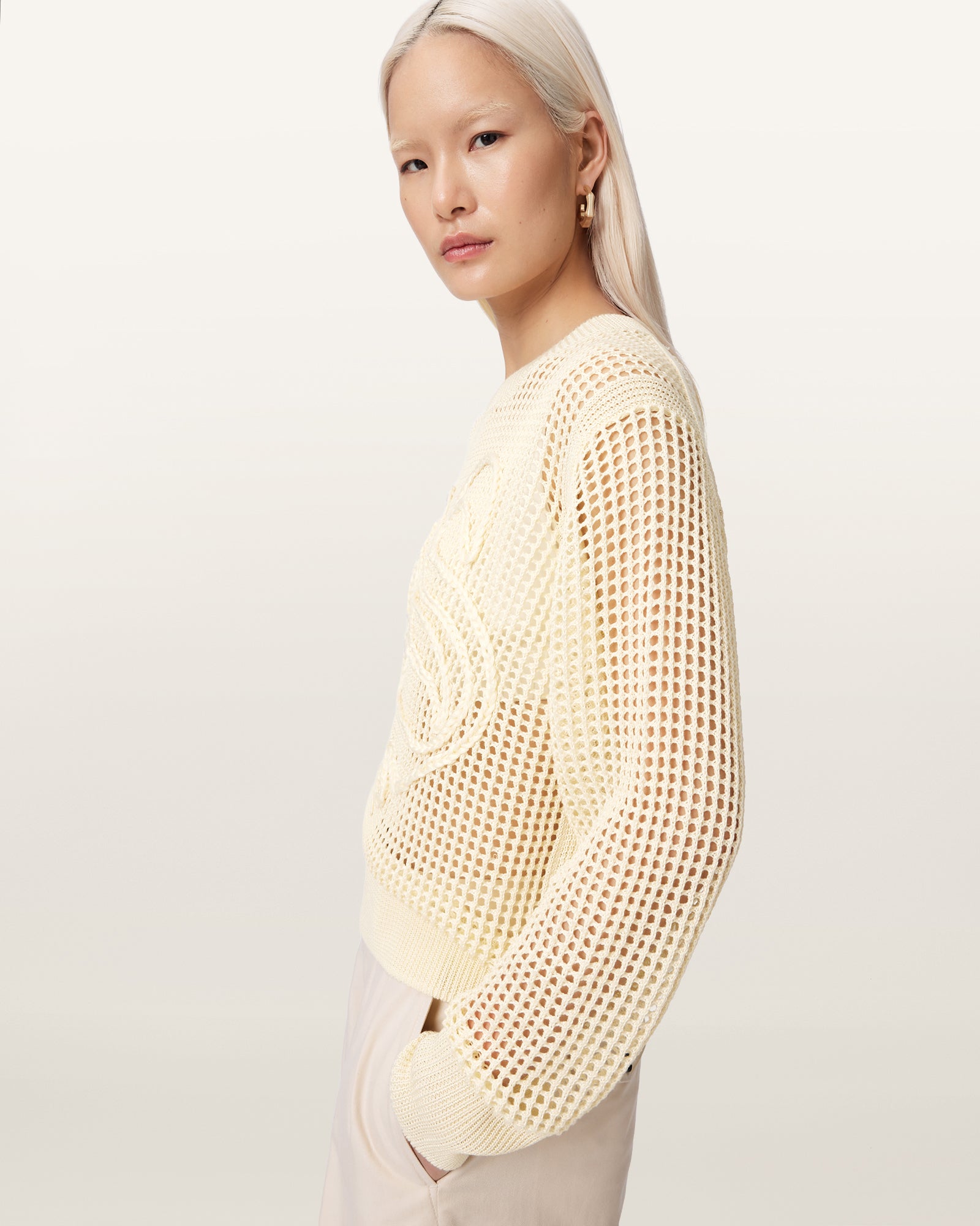 ANTIQUE WHITE Color Raelyn Jumper from AllSaints