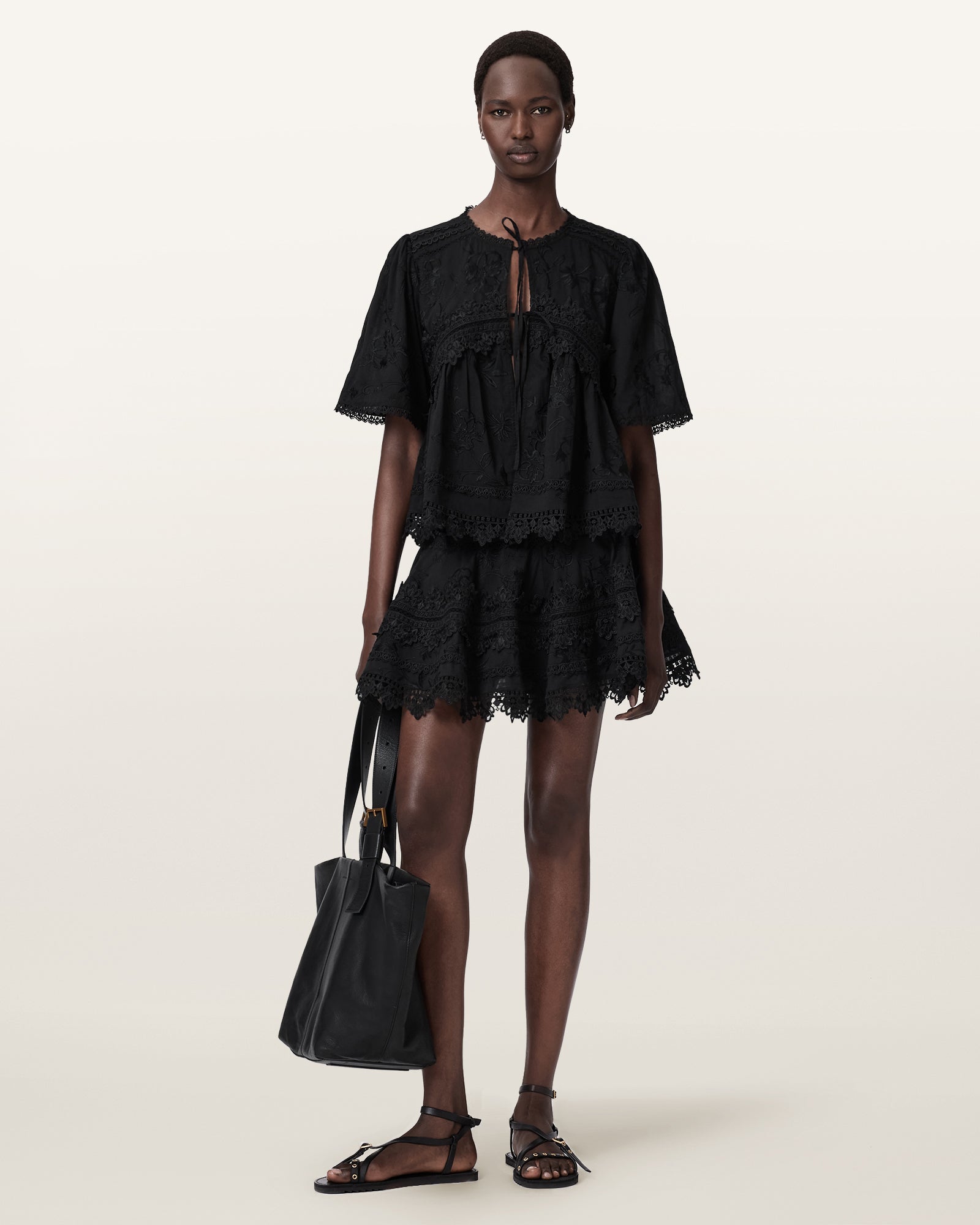 Black Color Lillith Top from AllSaints
