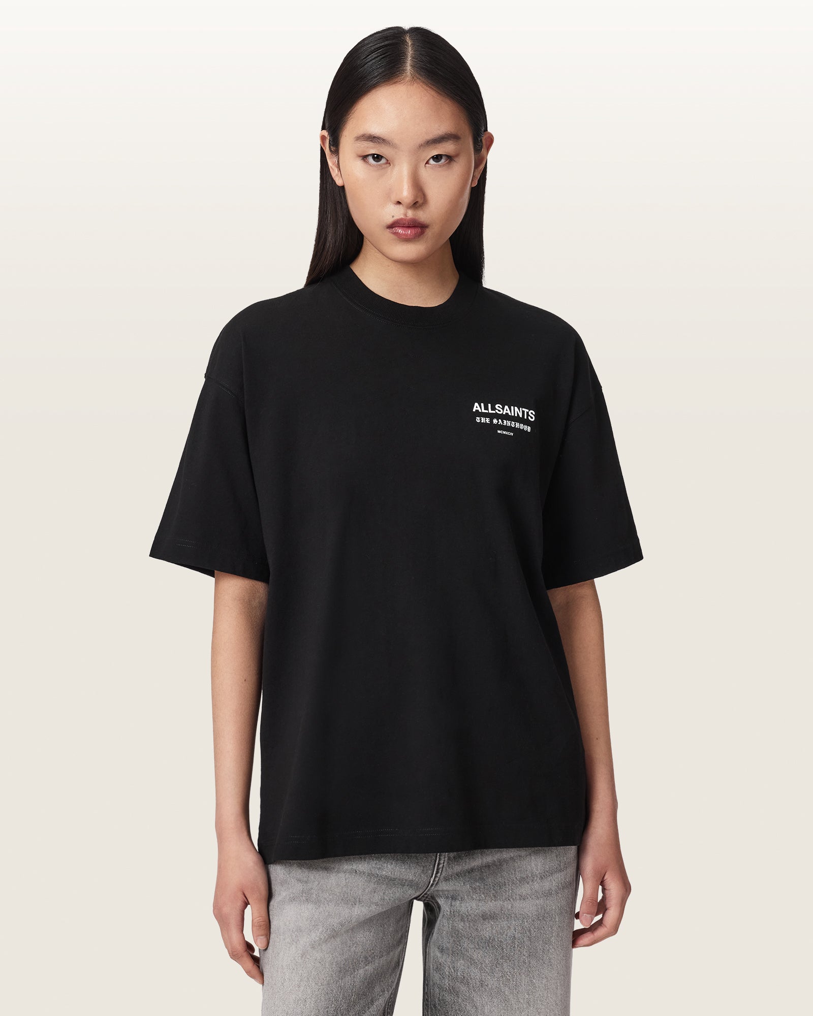 Black Color Eliana Etta Tee from AllSaints