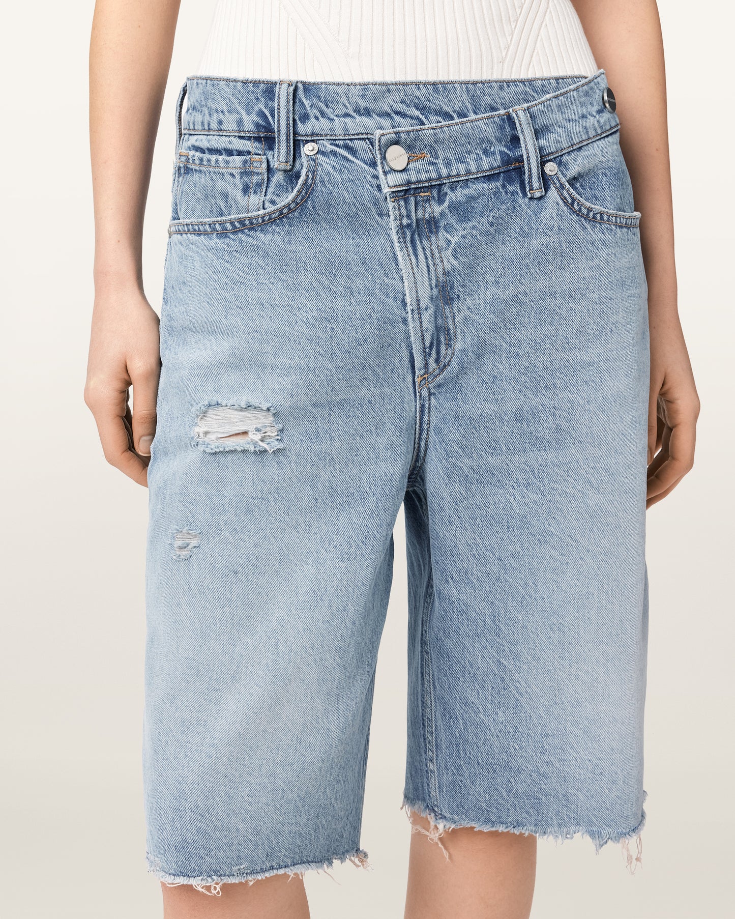 DESTROY LIGHT BLUE Color Aki Crossover Short from AllSaints