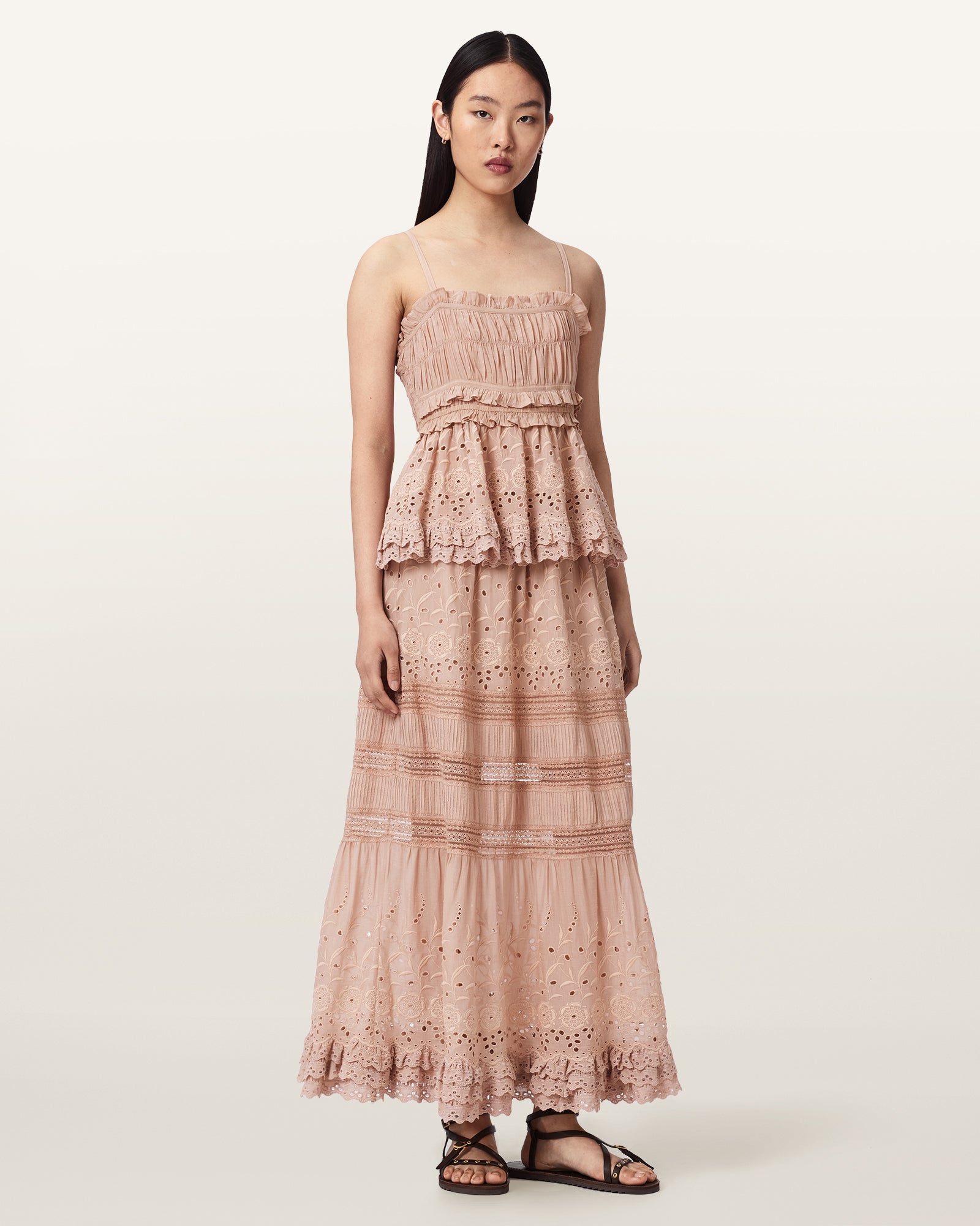 PLASTER PINK Color Camille Skirt from AllSaints