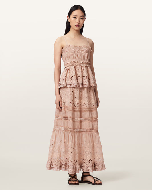 PLASTER PINK Color Camille Skirt from AllSaints