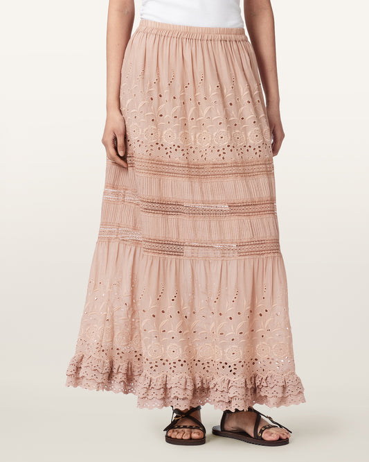 PLASTER PINK Color Camille Skirt from AllSaints