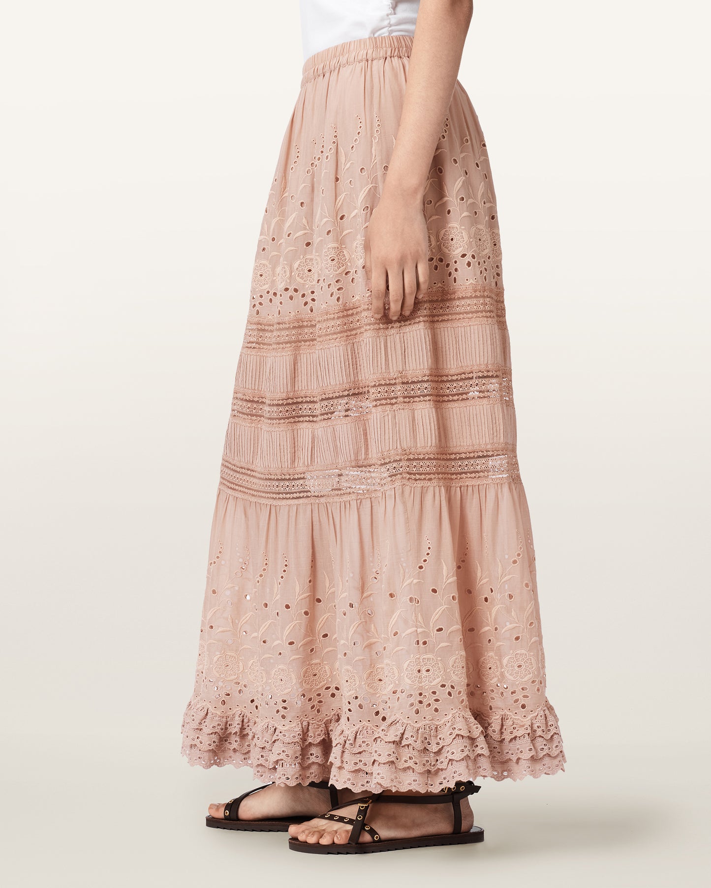 PLASTER PINK Color Camille Skirt from AllSaints