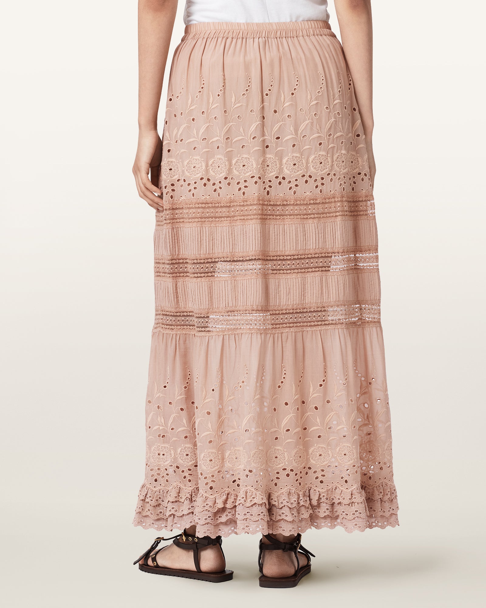 PLASTER PINK Color Camille Skirt from AllSaints