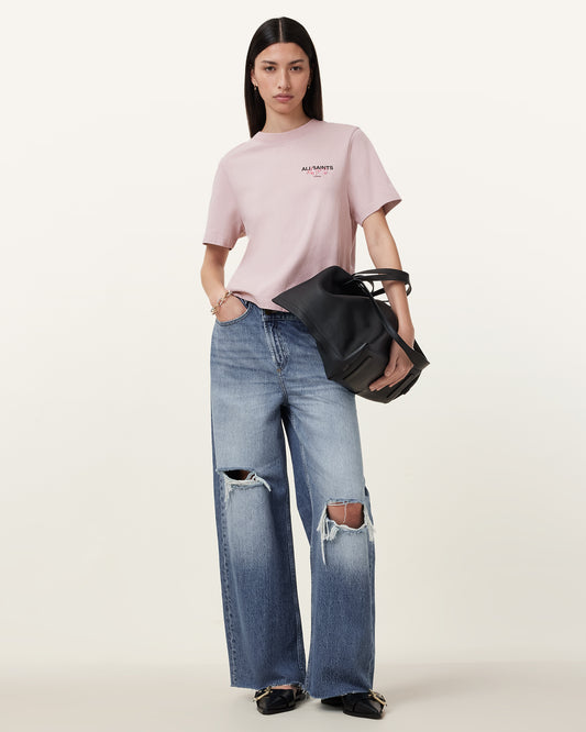 FLOSS PINK Color Amore Lisa Tee from AllSaints