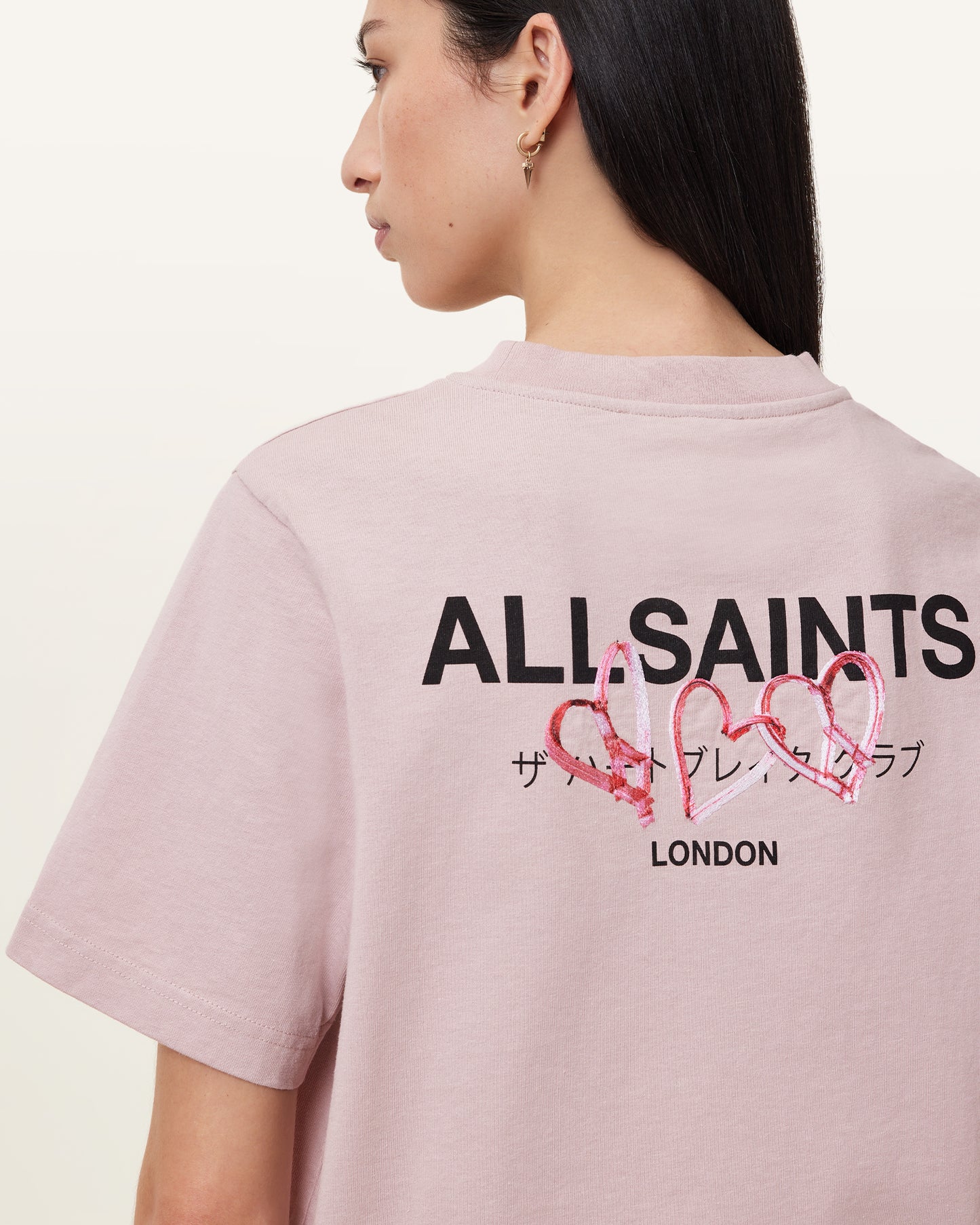 FLOSS PINK Color Amore Lisa Tee from AllSaints