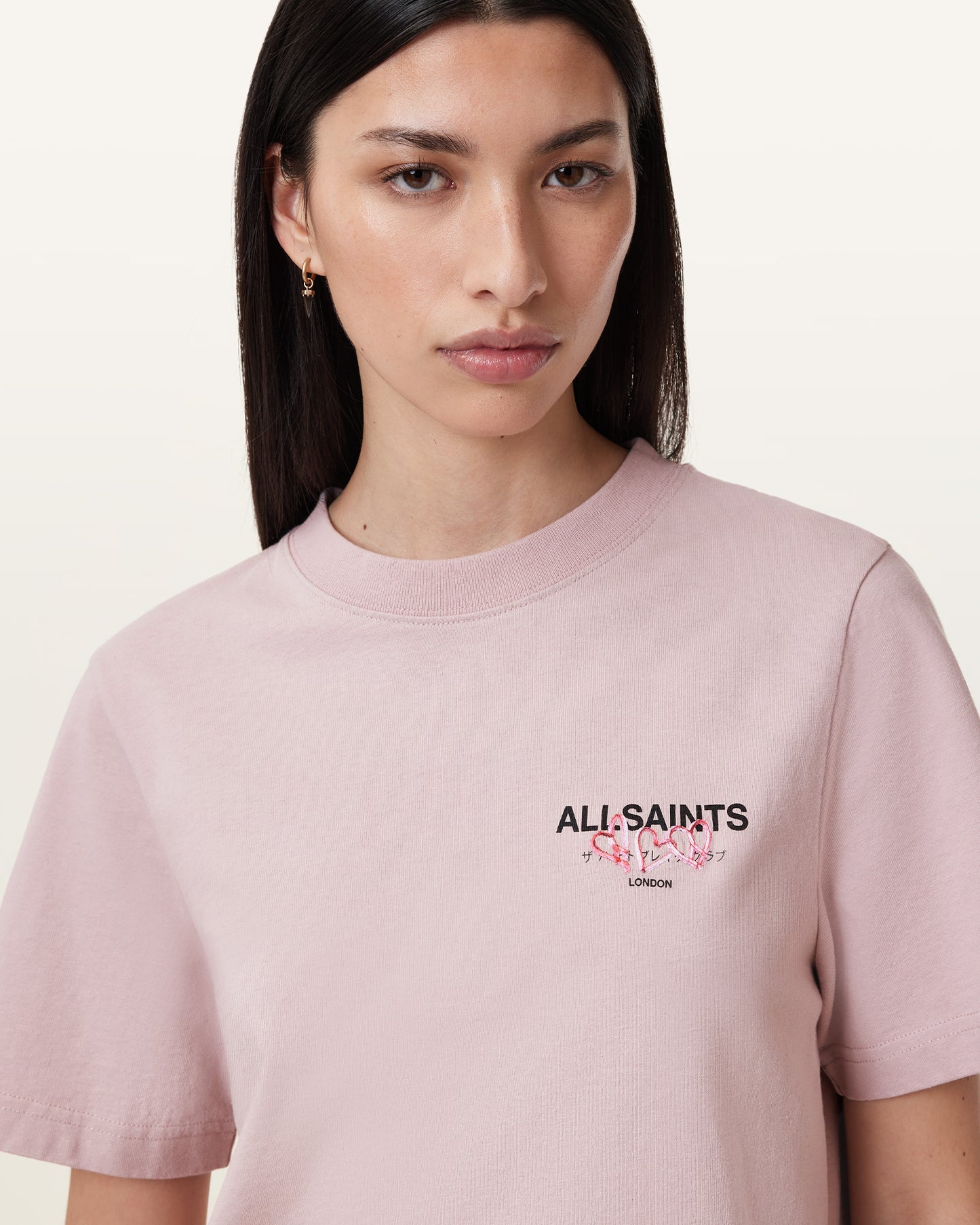 FLOSS PINK Color Amore Lisa Tee from AllSaints