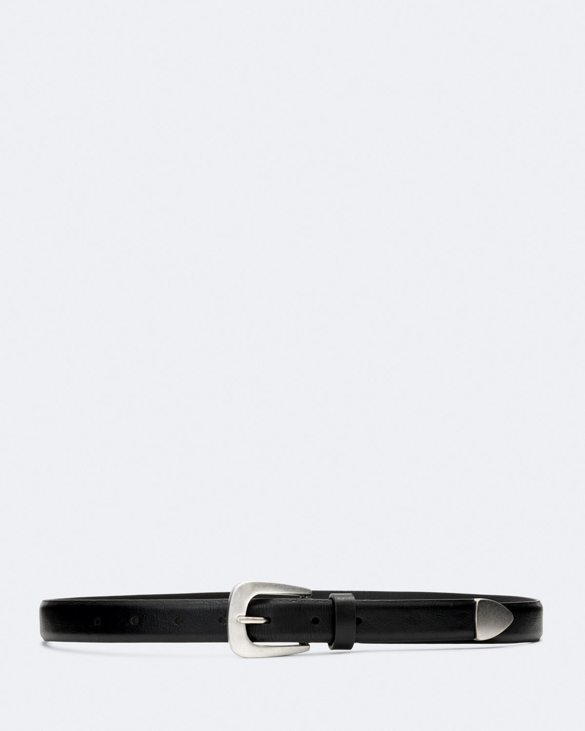 Black Waxed Color Romy Belt from AllSaints