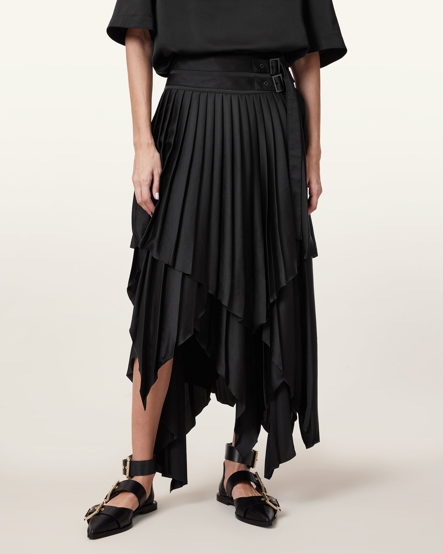 Black Color Kat Skirt from AllSaints