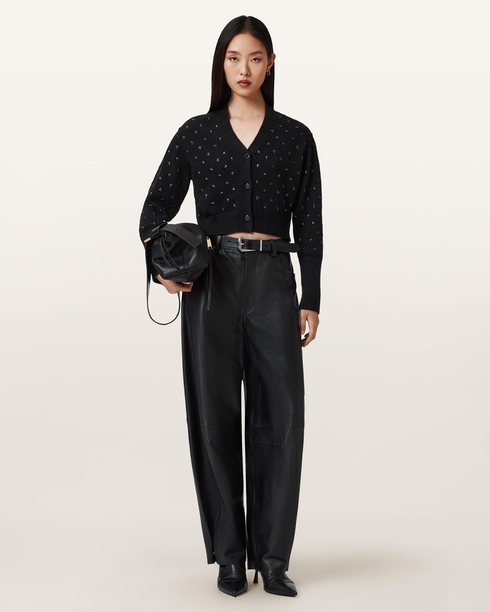 Black Color Mazzy Cardigan from AllSaints