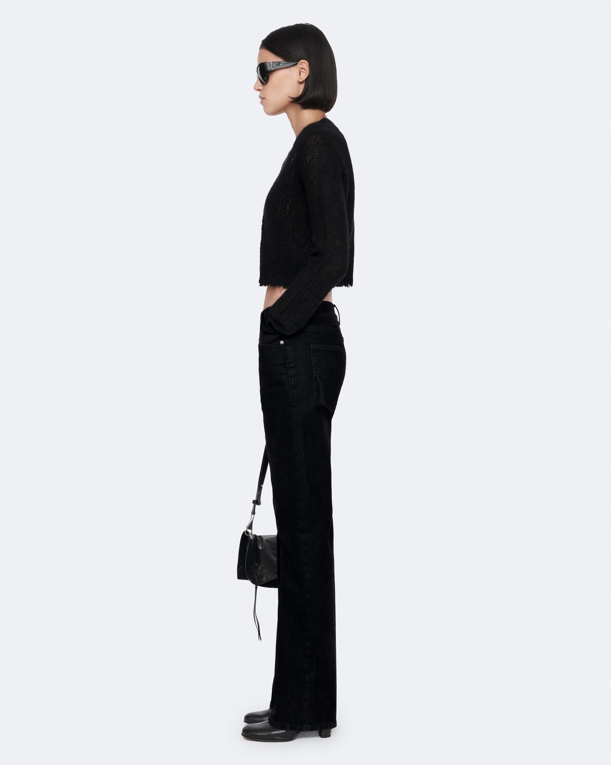 Black Color Mabel Crop Cardigan from AllSaints
