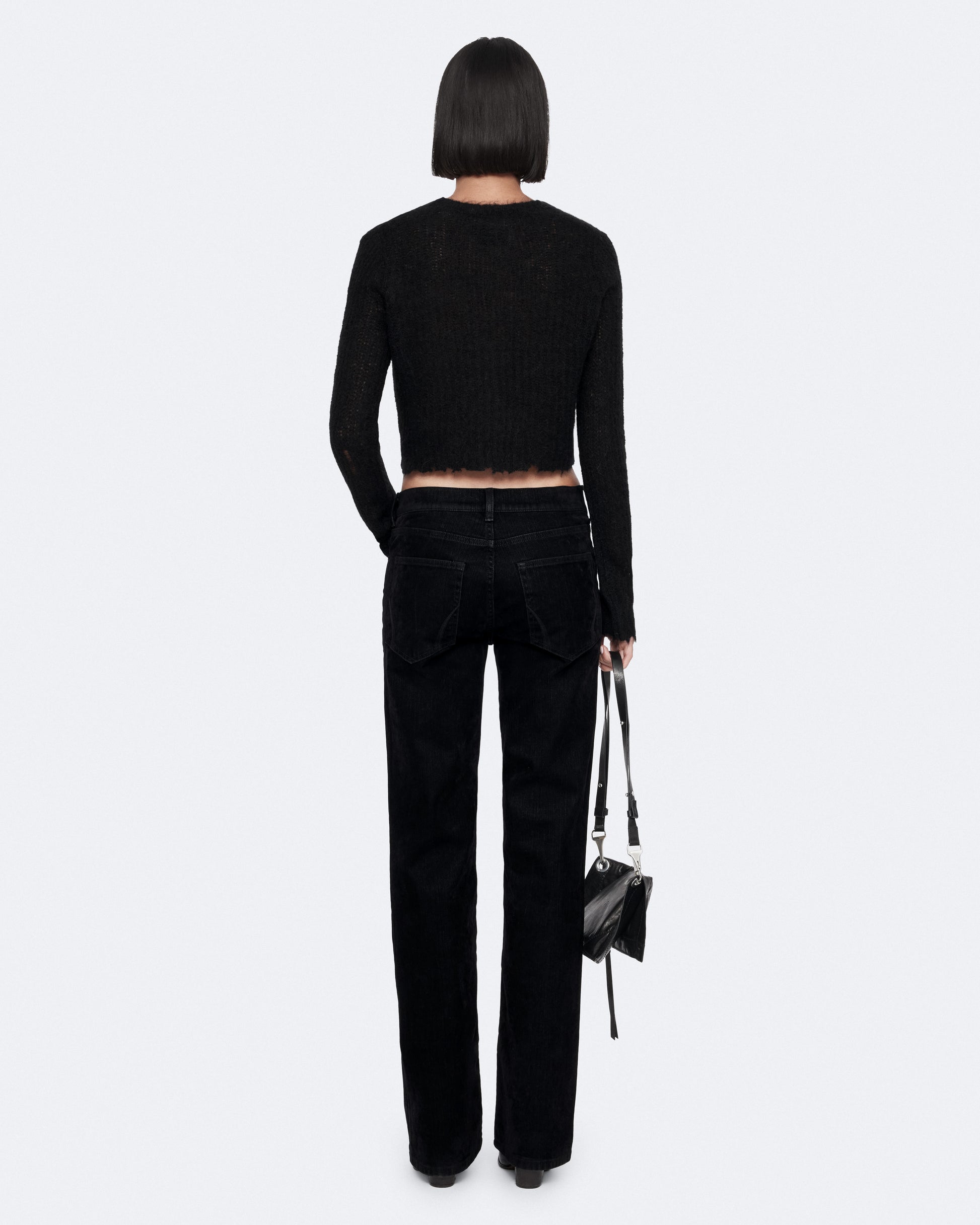 Black Color Mabel Crop Cardigan from AllSaints