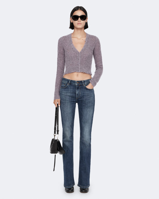 LILAC PURPLE Color Mabel Crop Cardigan from AllSaints