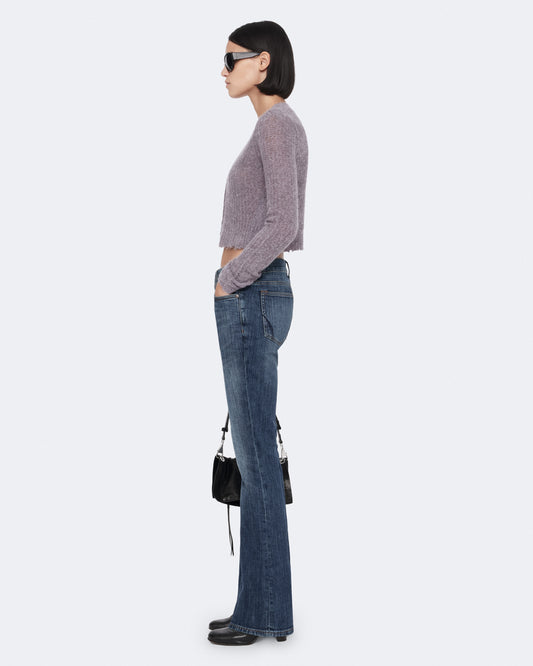 LILAC PURPLE Color Mabel Crop Cardigan from AllSaints
