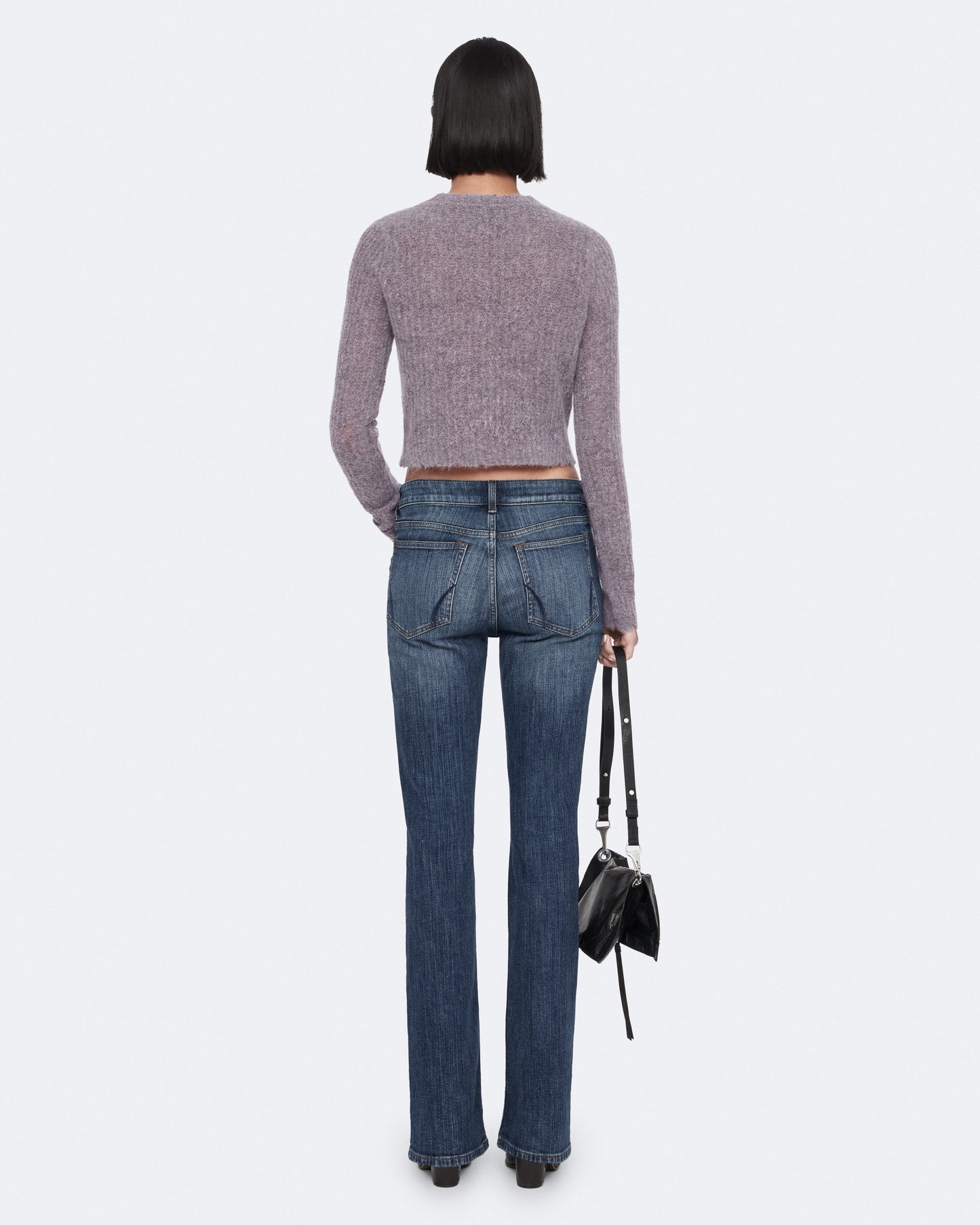 LILAC PURPLE Color Mabel Crop Cardigan from AllSaints