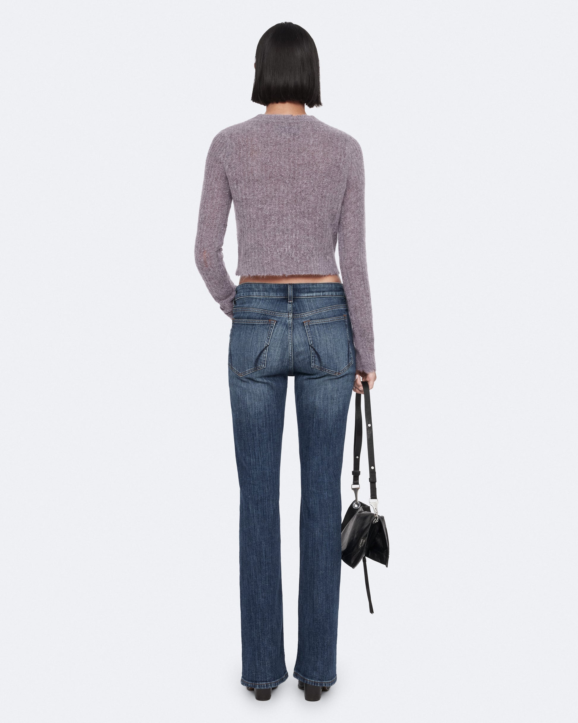 LILAC PURPLE Color Mabel Crop Cardigan from AllSaints