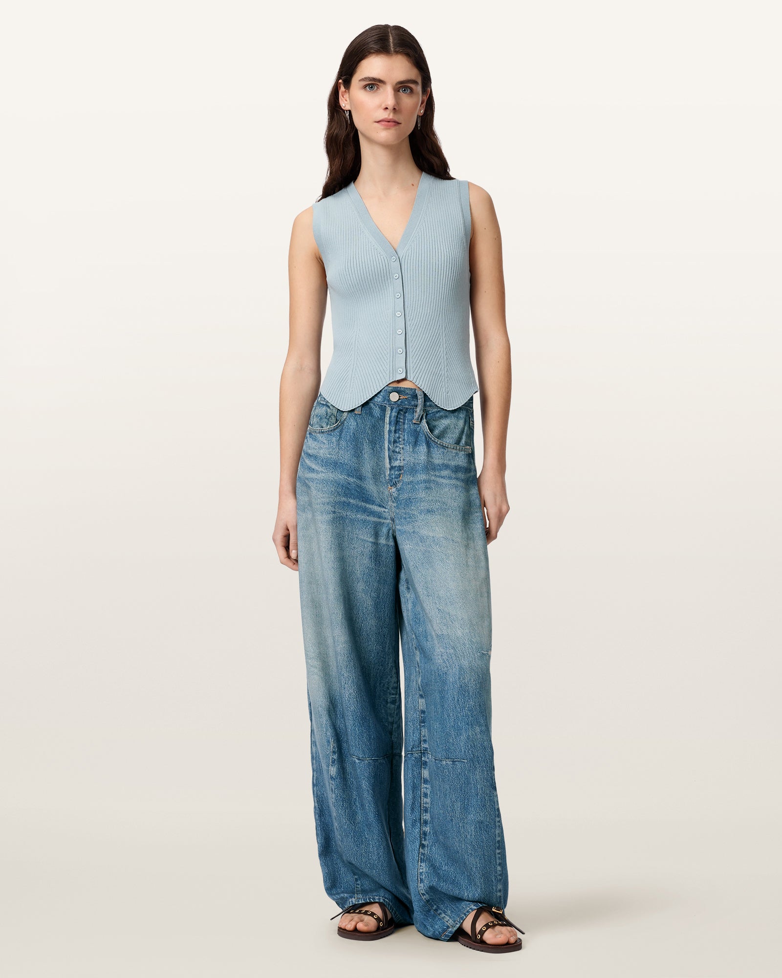 ILLUSION INDIGO Color Jett Trouser from AllSaints