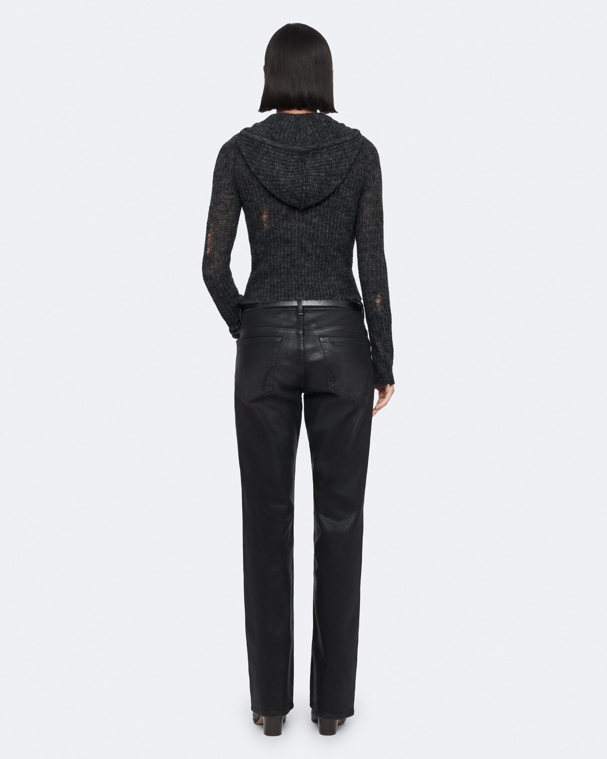 Charcoal Grey Color Mabel Hoodie from AllSaints