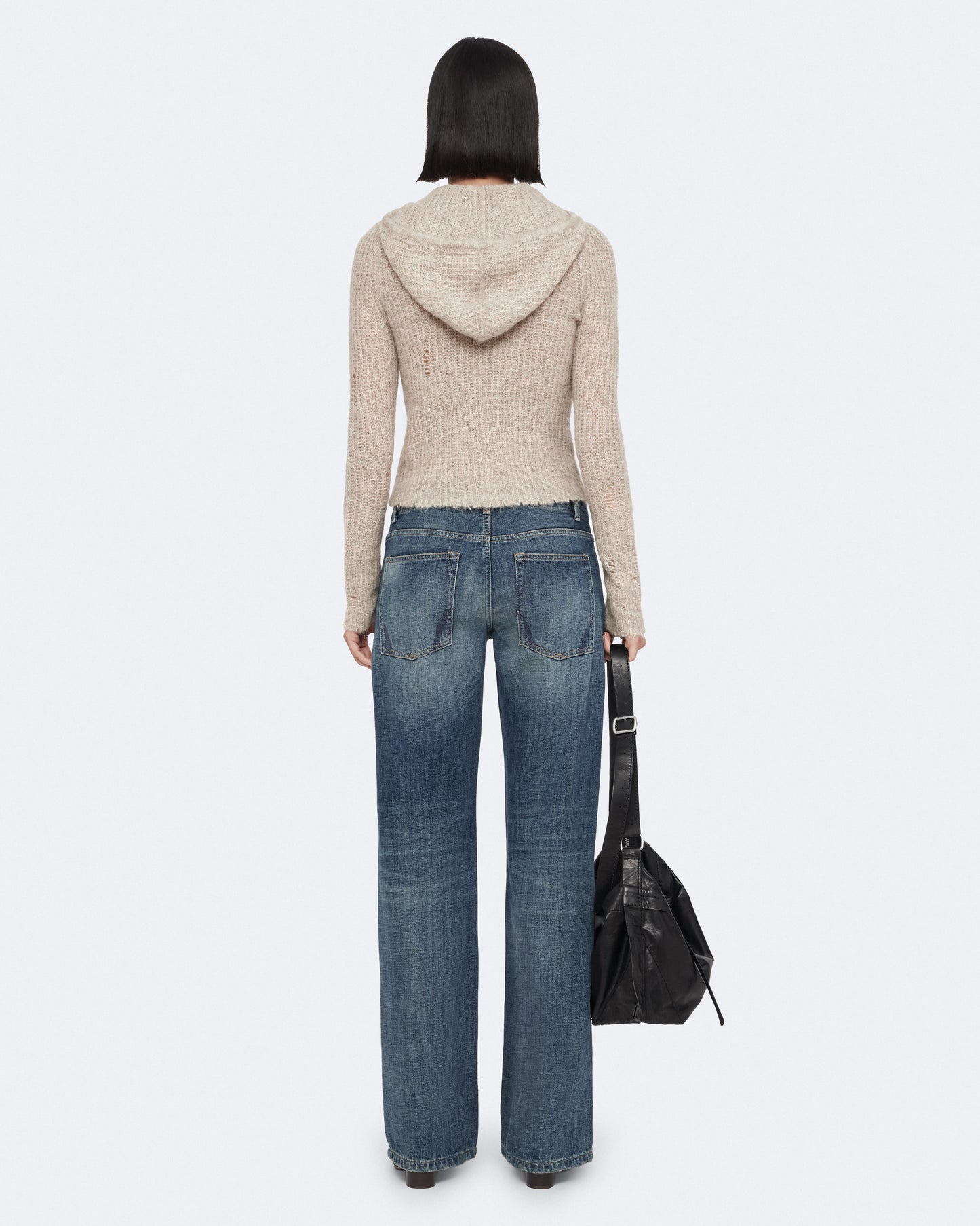 Pebble Grey Color Mabel Hoodie from AllSaints