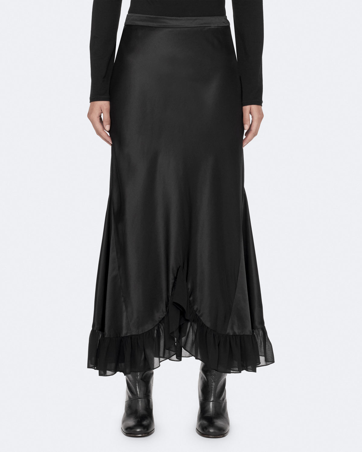 Black Color Irma Skirt from AllSaints