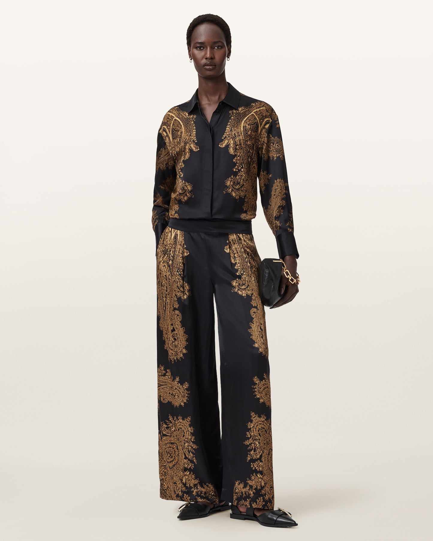 ELLA BLACK Color Leanne Trousers from AllSaints