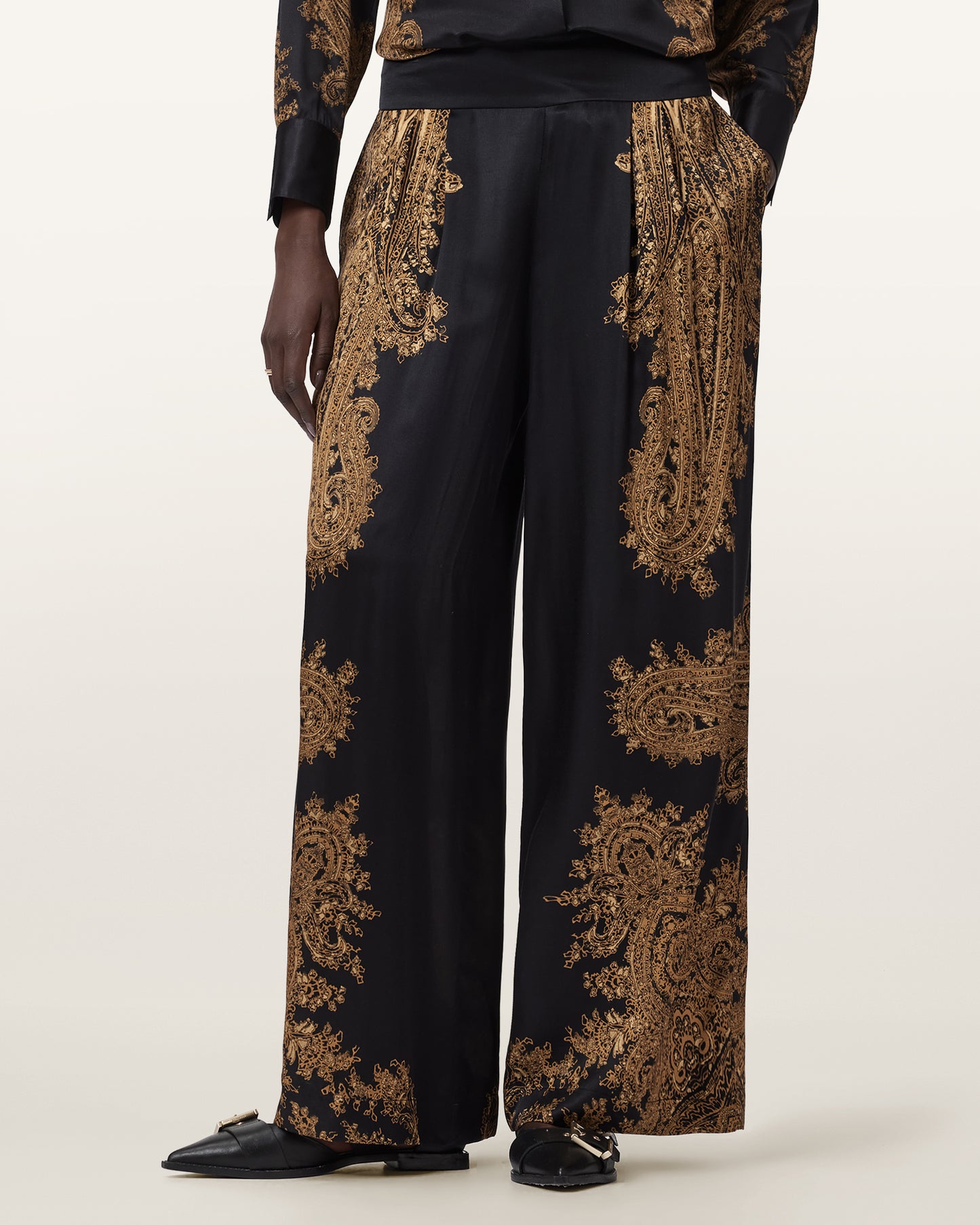 ELLA BLACK Color Leanne Trousers from AllSaints