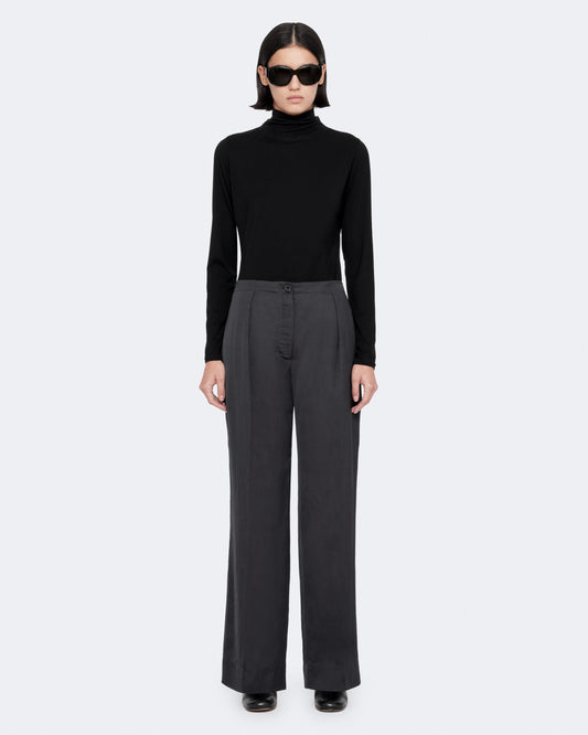 Ink Blue Color Leonie Satin Trousers from AllSaints