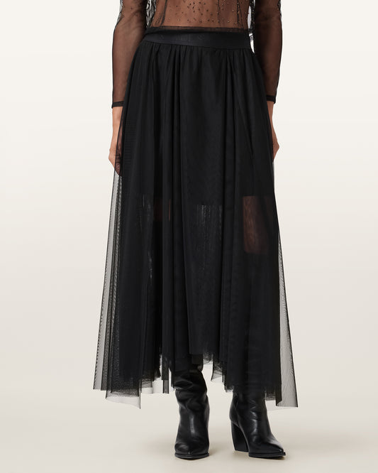 Black Color Ally Tulle Skirt from AllSaints