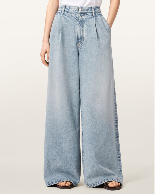 Light Indigo Color Haze Pleat Jean from AllSaints