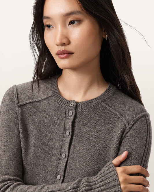 FAWN BROWN Color Ester Cardigan from AllSaints