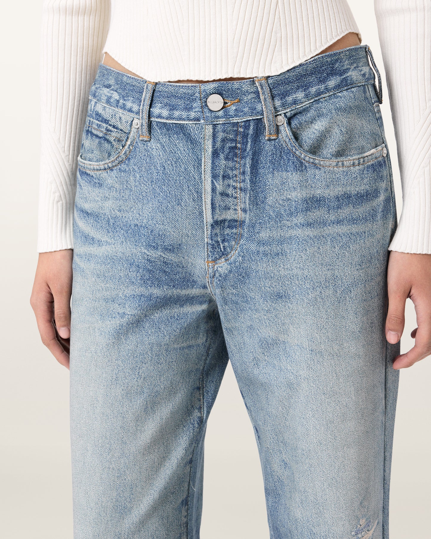 ILLUSION INDIGO Color Kai Terry Trouser from AllSaints