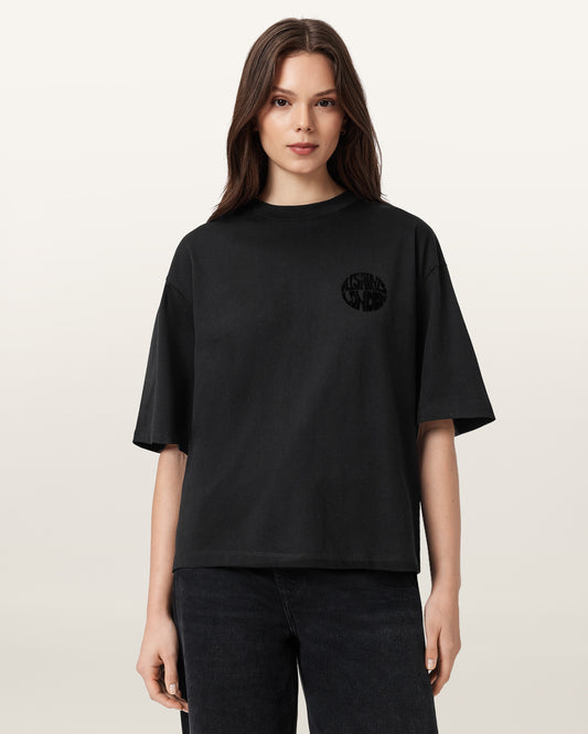 Black Color Hunter Amelie Tee from AllSaints