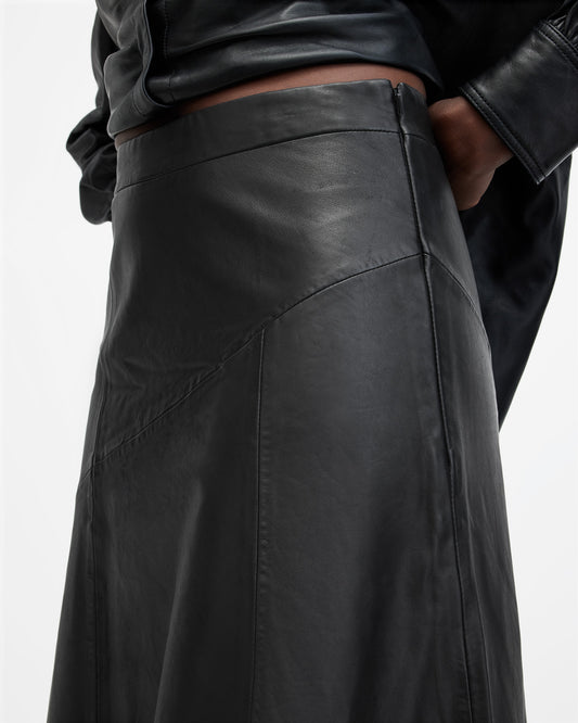 Giana Maxi Leather Skirt