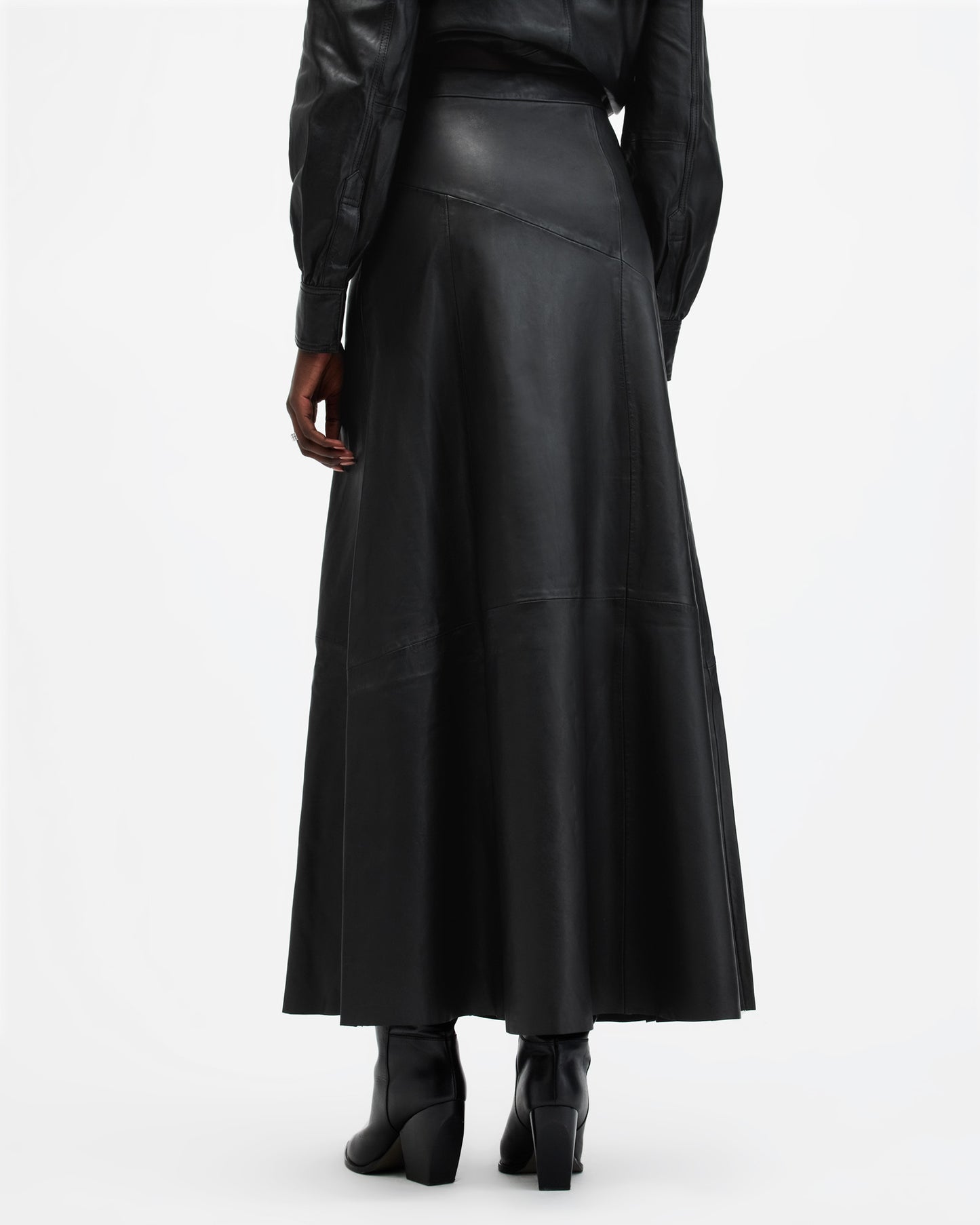 Giana Maxi Leather Skirt