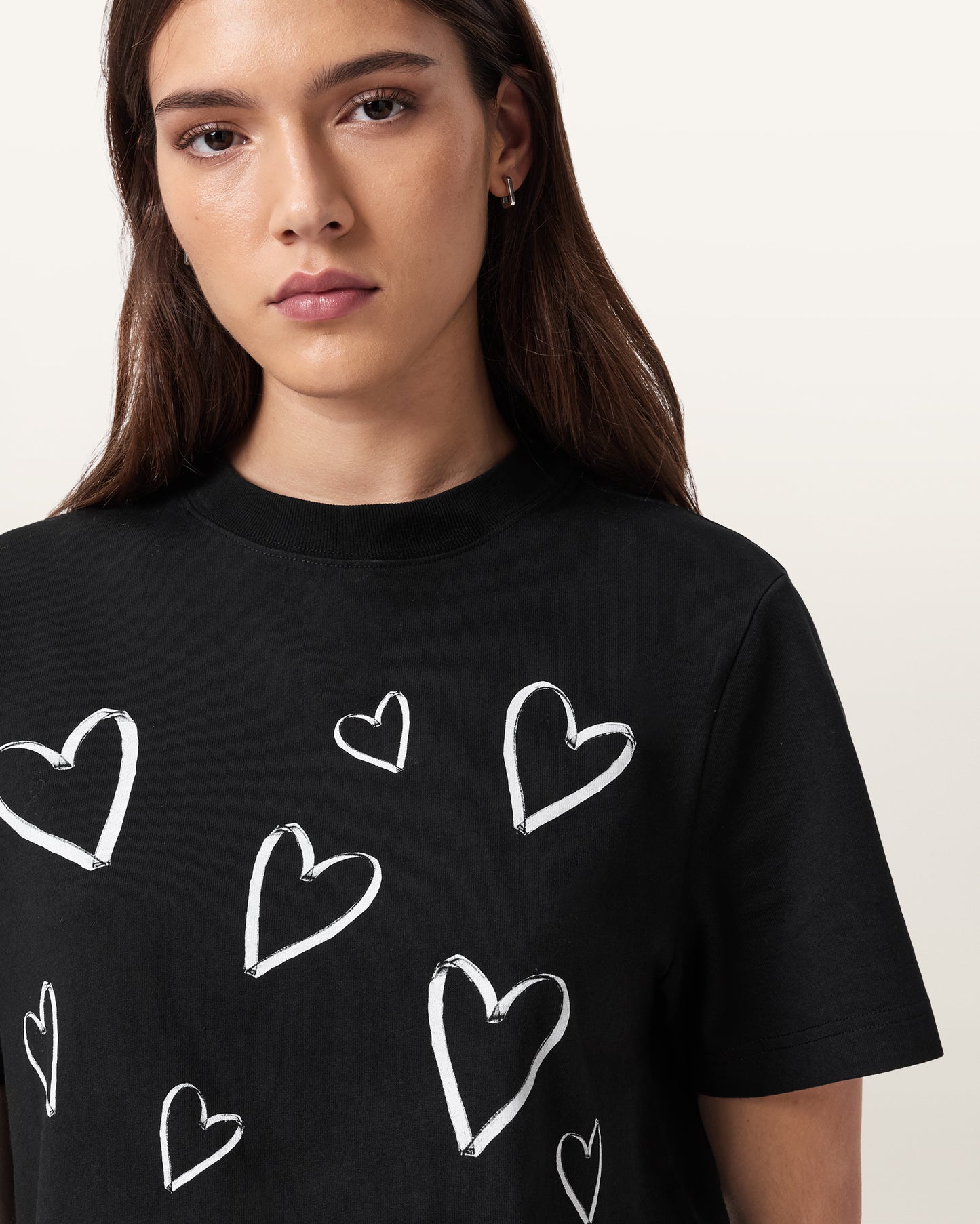Black Color Lorna Lisa Tee from AllSaints