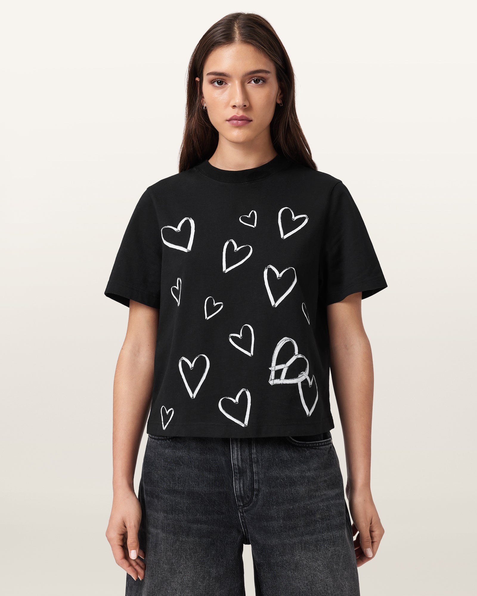Black Color Lorna Lisa Tee from AllSaints