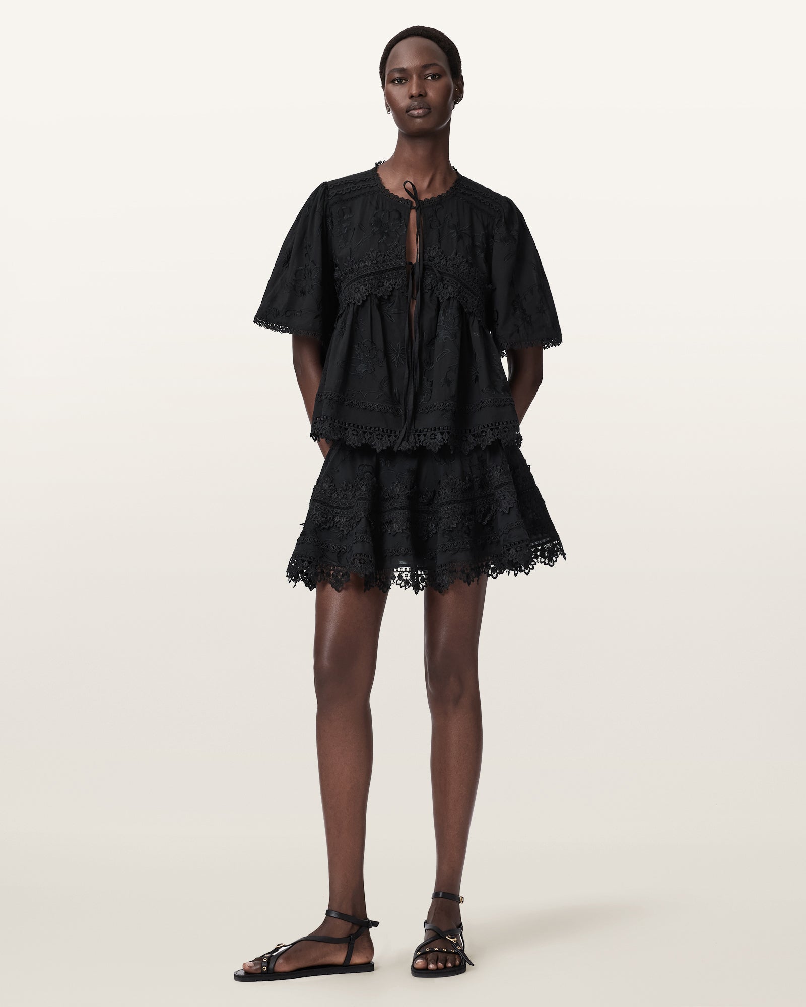 Black Color Lillith Skirt from AllSaints
