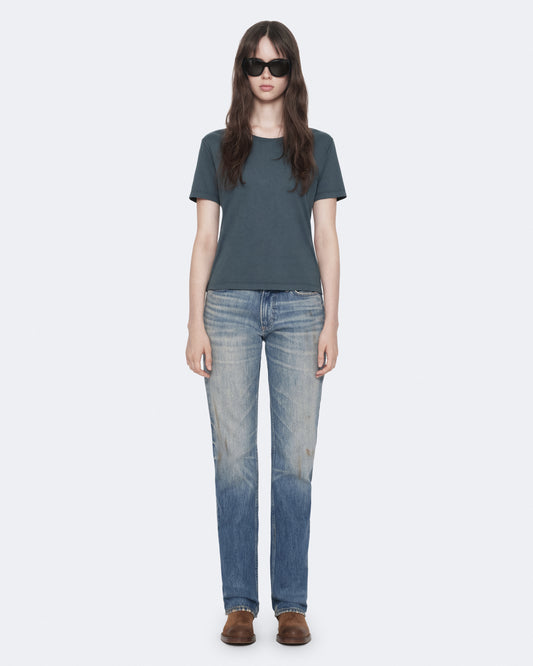 TINT LIGHT INDIGO Color Nat Low Slim Jeans from AllSaints