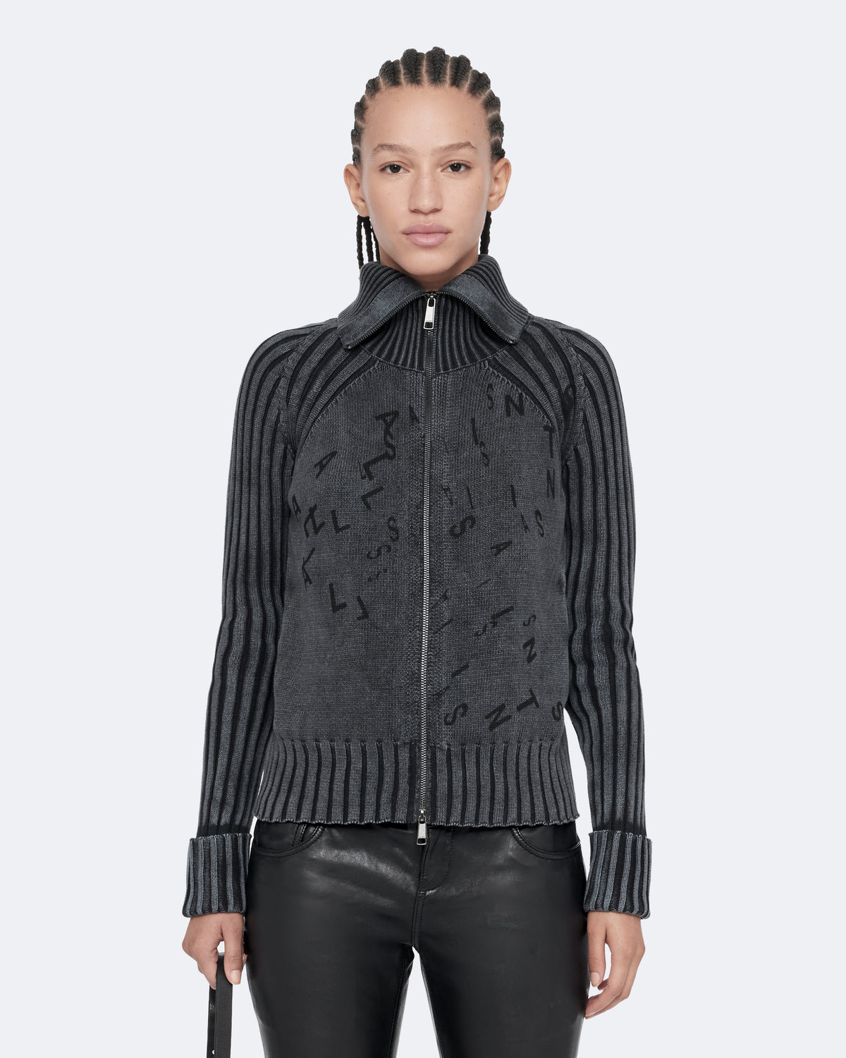 Roller Zip Through Cardigan
