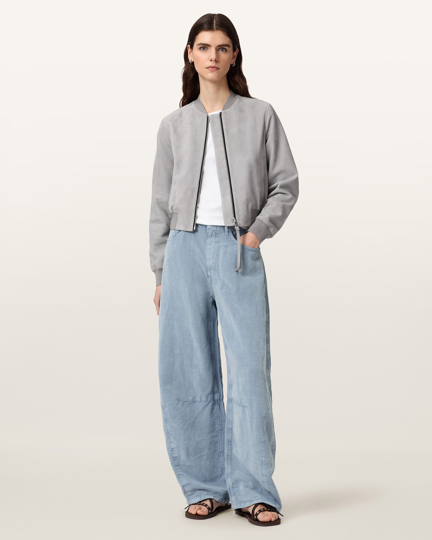 Light Blue Color Jett Trouser from AllSaints