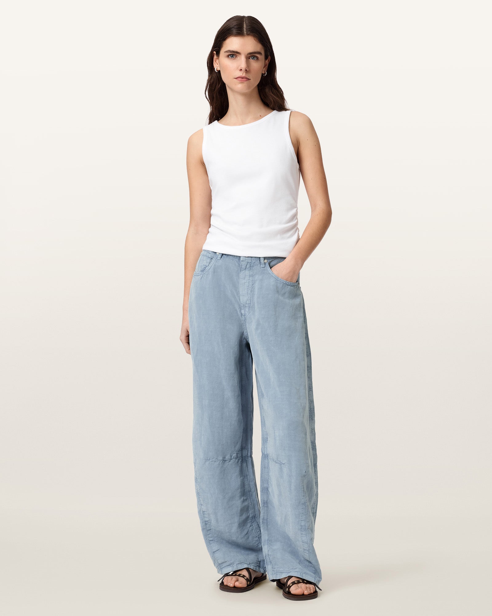 Light Blue Color Jett Trouser from AllSaints