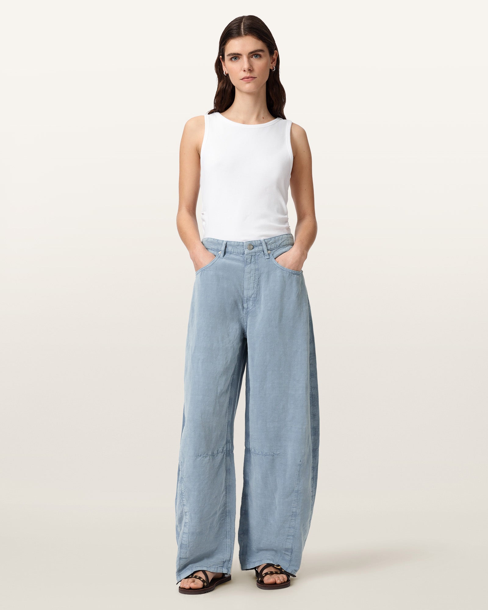 Light Blue Color Jett Trouser from AllSaints